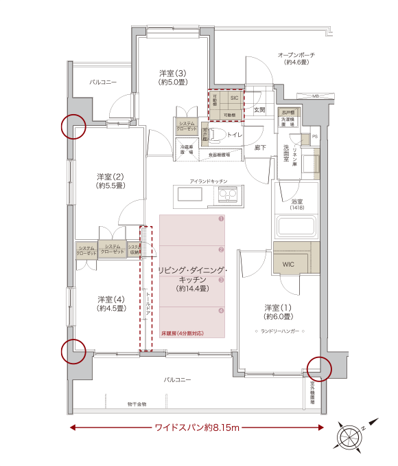 江戸川区 船堀のマンション ソルフィエスタ船堀 間取り 価格