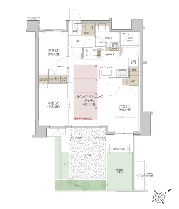 江戸川区 船堀のマンション ソルフィエスタ船堀 間取り 価格